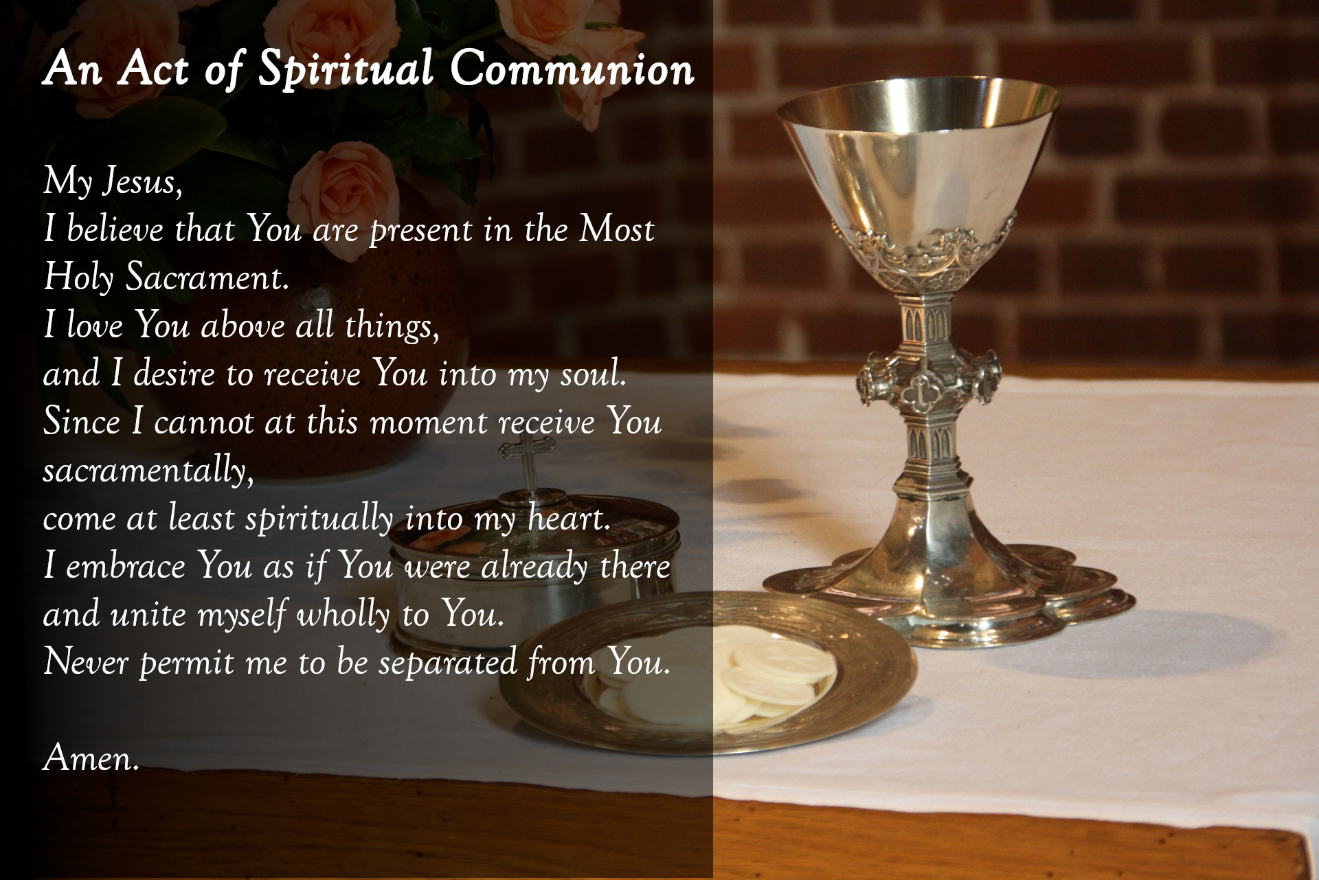 act of spiritual communion